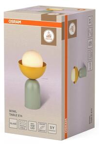 Osram - Настолна лампа DECOR BOWL 1xE14/25W/230V зелена/жълта