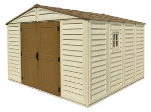 Grande cabane de jardin plastique Duramax WoodBridge Plus 10.5 x 10.5