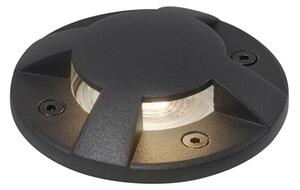 Модерен градински прожектор черен GU10 50mm 4-светлинен ефект IP65 - Cellar