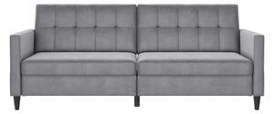 Светлосив кадифен диван 203 cm Hartford – Støraa