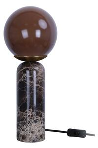 Тъмнокафява мраморна настолна лампа (височина 38 cm) Lazio Sphere – Leitmotiv