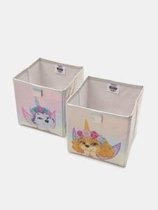 Sinsay - Сгъваеми кошници за съхранение 2 pack - многоцветен