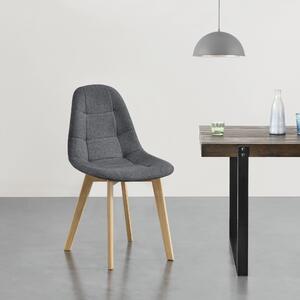 Dining Chair Kopparberg Set of 2 Dark Grey