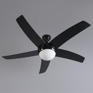Вентилатор за таван черен с дървен принт 132 см с дистанционно управление - Cool