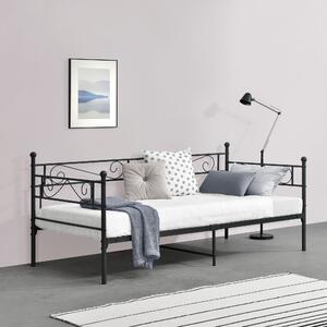 Metal Bed Kerava 90x200 cm Black