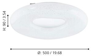 Eglo 99342 - LED Плафониера ZAMUDILO LED/24W/230V + д.у