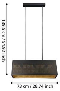 Eglo 43559 - Висящ полилей SALLICANO 3xE27/40W/230V