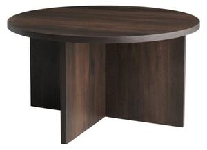 Кафява кръгла масичка за кафе от МДФ ø 85 cm Poppy – Ellos Home