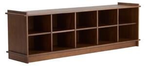 Библиотека от масивен бор в тъмно естествен цвят 193x60x40 cm Apelvik – Jotex