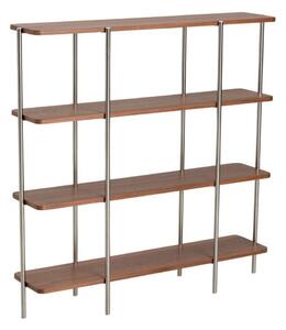Стелаж от декор от орех в тъмно естествен цвят 120x120x30 cm Lyllo – Ellos Home
