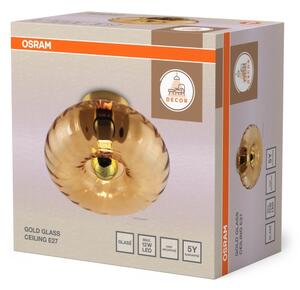 Osram - Плафон GOLD GLASS 1xE27/12W/230V Ø 28 cm златист/опушен