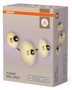 Osram - Стенно осветително тяло PLISSEE 3xE27/15W/230V кремаво