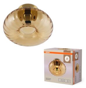 Osram - Плафон GOLD GLASS 1xE27/12W/230V Ø 28 cm златист/опушен