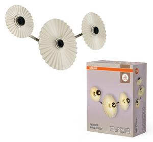 Osram - Стенно осветително тяло PLISSEE 3xE27/15W/230V кремаво