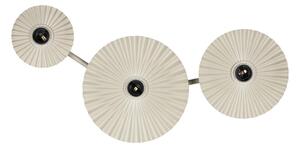 Osram - Стенно осветително тяло PLISSEE 3xE27/15W/230V кремаво