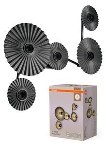Osram - стенен аплик PLISSEE 5xE27/15W/230V антрацит