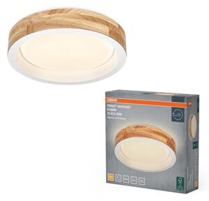 Osram -LED Димируемо таванно осветително тяло MARIANO LED/16W/230V Ø 31 cm дъб/бял