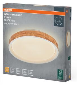 Osram -LED Димируемо таванно осветително тяло MARIANO LED/36W/230V Ø 51 cm дъб/бял