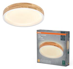 Osram - LED димируемо таванно осветително тяло MARIANO LED/24W/230V Ø 41 см дъб/бял