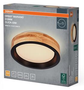 Osram -LED Димируемо таванно осветително тяло MARIANO LED/16W/230V Ø 31 см дъб/черно