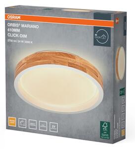 Osram - LED димируемо таванно осветително тяло MARIANO LED/24W/230V Ø 41 см дъб/бял