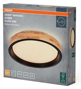Osram -LED Димируемо таванно осветително тяло MARIANO LED/24W/230V Ø 41 см дъб/черен