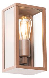 Смарт стенна лампа ръждивокафява 26 см IP44 вкл. WiFi ST64 - Charlois