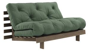 Зелен разтегателен диван 140 cm Roots - Karup Design