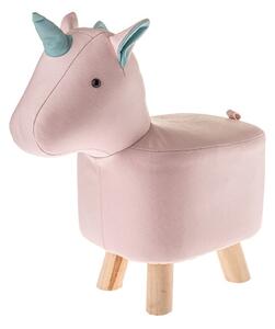 Светлорозова детска табуретка Unicorn – Dakls