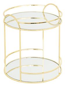 Декоративна табла с огледало atmosphera Feel Mirror, Златна, H24