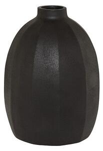 Ваза atmosphera Nyero, Черна, Релефна, 24 cm