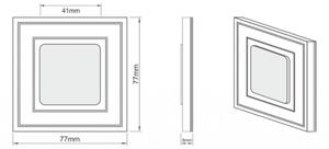 LDST KE-01-SS-BC8 - LED стълбищна лампа KELLY 8xLED/1,2W/230V матов хром