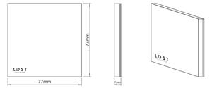 LDST SI-01-L-BZ8 - LED стълбищна лампа SILVER 8xLED//1,2W/230V 6500K