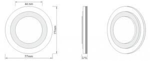 LDST LI-01-B-BZ8 - LED стълбищна лампа LILI 8xLED/1,2W/230V бяла 6500K