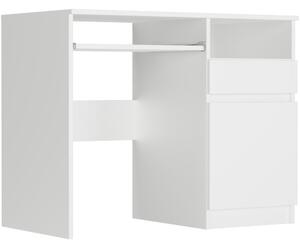 Модерно писалище с шкаф 90x50 cm - различни цветови варианти Бял