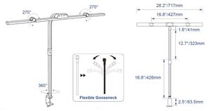 Brilagi - димируема сензорна LED настолна лампа VARIO LED/24W/230V 3000-6500K CRI 92