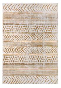 Външен килим в бял цвят и жълта охра 80x150 cm Biri – NORTHRUGS