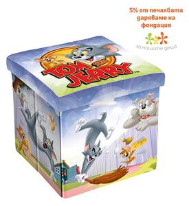 Disney Табуретка Tom & Jerry, 3в1, MDF и текстил, до 150 kg