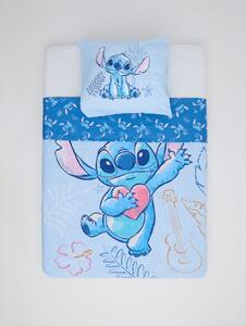 Sinsay - Комплект двустранно детско спално бельо Stitch - бледосиньо