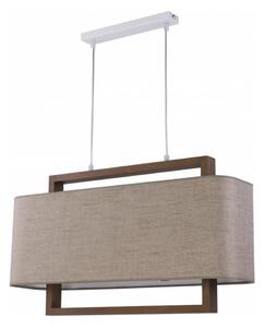 Висящ полилей ARTEMIDA 2xE27/60W/230V бежов/кафяв