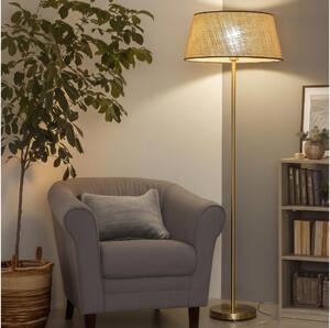 Brilagi - LED подова лампа CERIA 1xE27/20W/230V Ø 50 см бежова/златиста