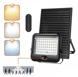 LED соларен прожектор със сензор MHCS LED/20W/3,2V IP65 10000 mAh + дистанционно управление