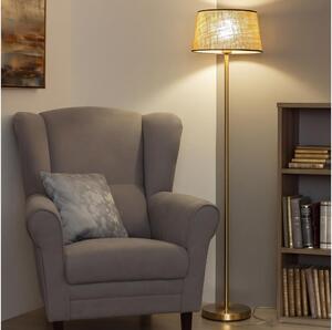 Brilagi - LED подова лампа CERIA 1xE27/20W/230V, диаметър 35 см, бежова/златиста