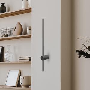 Milagro Lighting LED стенна лампа Swing, височина 90 cm, CCT, метал, черен, Черен, Дневна/трапезария, Метал, Модерен