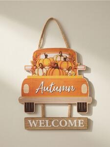 Sinsay - Стенна декорация – кола с надпис „Autumn Welcome“ - многоцветен