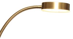Димируема стояща LED лампа NORA LED/25W/230V 2200/3000/4000K + LED/5W 3000K златна + дистанционно управление