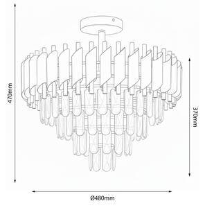 Brilagi - Плафонен полилей ECLIPSE 7xE14/10W/230V пр. 48 см златист