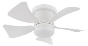 Globo 03609W - LED Димируем таванен вентилатор HINES LED/10W/230V + д.у. бял