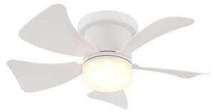 Globo 03609W - LED Димируем таванен вентилатор HINES LED/10W/230V + д.у. бял