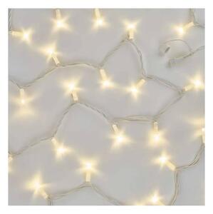 Свързваем LED гирлянд 50xLED/5m IP44, топло бяло / бял